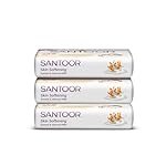 Santoor Skin Softening Sandal & Almond Milk Bathing Soap with Nourishing & Anti-Aging Properties| For Smooth & Soft and Younger-Looking Skin| For All Skin Types|150G X3
