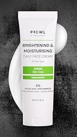 PROWL by Tiger Shroff Face Brightening Moisturizer Cream 5% Kojic Acid, Alpha Arbutin, Niacinamide & Hyaluronic Acid Daily Use Moisturiser For Dry Oily Combination All Skin Type, Warm Woody,50ml