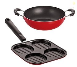 Nirlon 2 Pieces Non Stick Stain Resistance Non-Induction Kitchen Essen