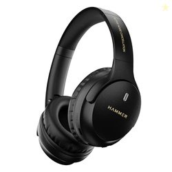 HAMMER Bash Vivid ANC Wireless Bluetooth Over-Ear Headphones with 23 d