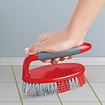 Cello Kleeno Tile Scrubber Plastic Brush, Red and Grey