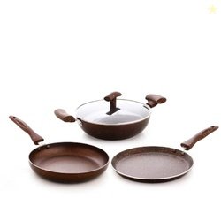 Crystal Vivid Series Induction Bottom Nonstick Cookware Set - 4 Pcs |
