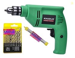 KHADIJA 10mm 400W Reverse Forward Rotation Drill Machine with Masonry