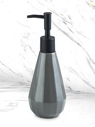 Kuber Industries Grey Ceramic Liquid Soap Dispenser - 250 ml