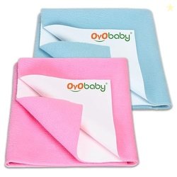 OYO BABY Extra Absorbent Waterproof Baby Dry Sheet Small Size (70x50cm
