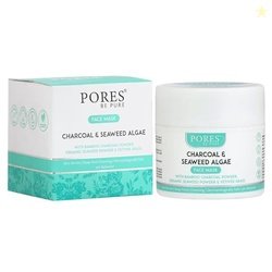 PORES BE PURE Charcoal Clay Face Mask For Men & Women | Deep Cleansing