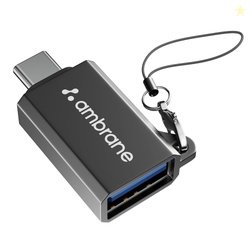 Ambrane USB 3.0 to Type C OTG Adapter, with Thunderbolt to USB to Adap