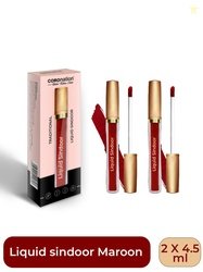 COROnation Herbal Set of 2 Traditional Long-Lasting Liquid Sindoor 4.5