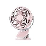 CELLO Air-vel 5 Watts Portable Electric USB Fan with 3 Speeds, Pink | Up to 4 hours Battery Backup, Type-C Charging, 1800mah Battery, BLDC Silent Operation Motor & Compact Design | 1 Year Warranty