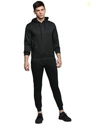 SHOWOFF Men's Striped Grey Hood Tracksuit-AJ-AK-1_Grey_M