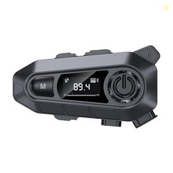 EDYELL A1 Motorcycle Bluetooth Headsets,Smart LED Display Motorcycle H