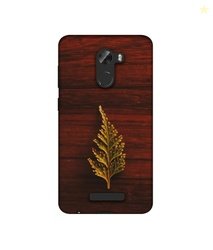 Amazon Brand - Solimo Designer Leaf on Wood 3D Printed Hard Back Case
