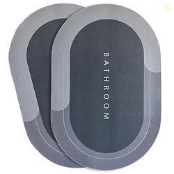 ALPHA UNIVERSAL RUGS Absorbent Door Mat for Home Entrance, Non-Slip Ba