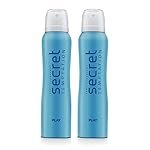 Secret Temptation Play Deodorant for Women, 150ml each (Pack of 2)
