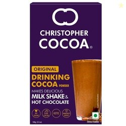 Christopher Cocoa, Drinking Chocolate Cocoa Powder, Dark No Sugar, 100