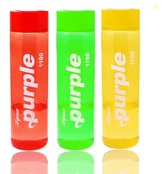 Sjeware Aqua Purple Plastic Water Bottle 1 Litre, Multicolor, Pack of