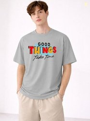 Mast & Harbour Men Drop-Shoulder Sleeves T-shirt