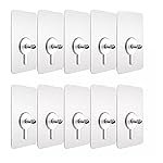 Boniry Hooks for Wall Without Drilling, Self Adhesive Nail Hooks for Hanging Strong, Durable & Easy-to-Install Wall Hooks for Home & Office – No Tools Required, (10, Nail Hook)