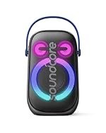Soundcore Anker Rave Neo 2 Portable Speaker with 80W Stereo Sound,Partycast 2.0,Light Show,Ipx7 Waterproof(Floats On Water) 18H Playtime,Customizable Eq & Bass Up for Party,Backyard-Black,USB
