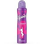Spinz Enchante Perfumed Deo for Women with International Fragrances for Long Lasting Freshness and 24 Hours Protection, 150ml
