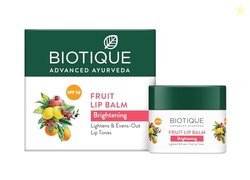 Biotique Fruit Whitening/Brightening Lip Balm SPF 50 | Hydrated and No