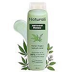 Naturali Anti Dandruff Shampoo with Sage & Salicylic Acid | No Sulphate No Paraben Shampoo | Calms Itchy Scalp | Exfoliates flaky scalp | Soothes Inflammation | 100 ml