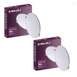 Bajaj Polycarbonate Ivora Plus LED Panel 15W WDL Round | 15W False Cei