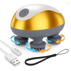 HOMEBASIC Electric Scalp Massager, Rechargeable Body Head Massager for