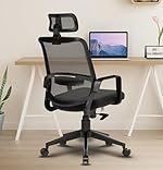 Da URBANÂ® Dysen Office Chair, High Back Mesh Ergonomic Home Office Desk Chair with 1 Year Warranty,Tilt Lock Mechanism (Black)