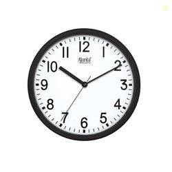Ajanta Plastic Wall Clock, Simple Analog Clock- 22.7Cm X 22.7 Black