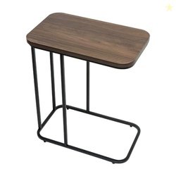 PAZANO Premium Side Table || Metal Side Table with Wooden Top || Side