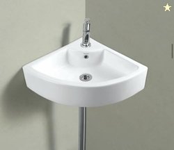 Nexa Bathware Corner Ceramic Wall Hung Basin | Luxurious Wash Basin Ta
