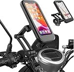 Bike/Scooty Mobile Stand, Waterproof Cell Phone Mount Holder, Universal Bike-Cycle Handlebar Sensitive Touch Screen, Fit 4-7.2 Inches All Smartphones Adjustable 360Â° Rotation Phone Case with TPU