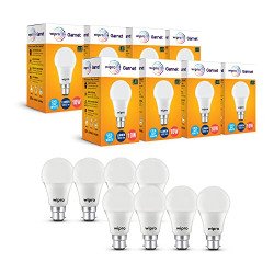 Wipro Garnet 10W LED Bulb for Home & Office |Cool Day White (6500K) |