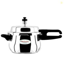 Butterfly Curve 3 Litres Pressure Cooker | Outer Lid | Stainless Steel