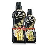 Softouch 2X French Perfume 800+210ml Fabric Conditioner with French Rose & Jasmine| After Wash Liquid Fabric Softener with Long-Lasting Fragrance| Suitable for All Clothes