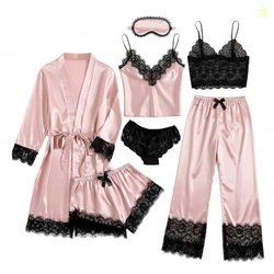 E - Ezra Valentine's Day Fancy Night Suit & Bra Penty Set Combo for Wo