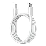 Kratos Type C to L cable [MFi Certified] Compatible with Lightning Port for 30W Fast Charging, Compatible with iPhone 14/14 Pro/ 14 Pro Max/ 13/13 Pro/ 13 ProMax/ 12/11/X/8 all Series, 1M White