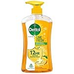 Dettol Body Wash and Shower Gel for Women and Men, Lime Fresh – 500ml | Soap-Free Bodywash | 12h Odour Protection