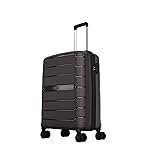 Aristocrat Liberty Cabin (Carry-On) Trolley Bag, 58Cm | Combination Lock | 8 Wheels | 3 Years International Warranty | New Saddle Brown