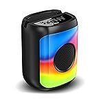 FRONTECH True Wireless 5 Watt Output Multimedia Speaker with Bluetooth 5.0 and Mystic RGB Lighting with 800 mAh Battery, Mobile Holder and Karaoke (SW-0219)