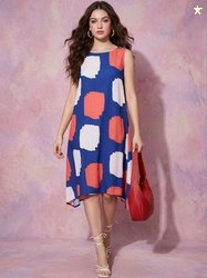 DressBerry Print A-Line Dress