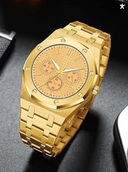 THE SHOPOHOLIC Men Embellished Dial & Stainless Steel Bracelet Style S