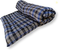 ARSH 100% Cotton 3x6 Ft Foldable Floor Mattress 3 Inch Thick Blue...mo