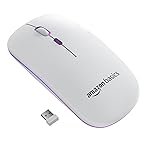 amazon basics Rechargeable Wireless Mouse with RGB LED Backlit 1600 DPI Ergonomic Mouse for Laptop, PC