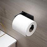 Boniry Space Aluminium Tissue Paper Roll Holder Kitchen and Bathroom/Tissue Paper Roll Stand/Bathroom and Kitchen Accessories (Black) (1 PCS)
