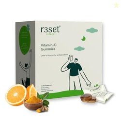 R3SET Vitamin C Gummies - 30 Days | Boosts Immunity & Enhances Skin Gl