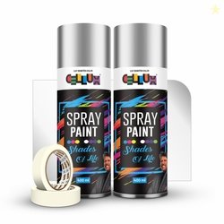 Cellux 2X Ultra Cover Bright Chrome Spray Paint | DIY Quick Drying wit