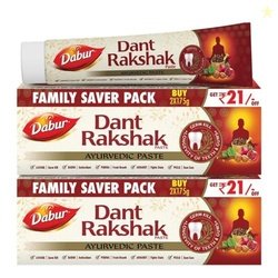 Dabur Dant Rakshak Ayurvedic Toothpaste - 700g (175g x 4) | With Goodn