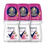 Rexona Lotus Flower & Shea Butter Antiperspirant Roll-On | for Women |72H Odour Protection | Limited Edition Pack – ICC Womenâs Cricket World Cup India 2025 |50 ML (Pack of 3)